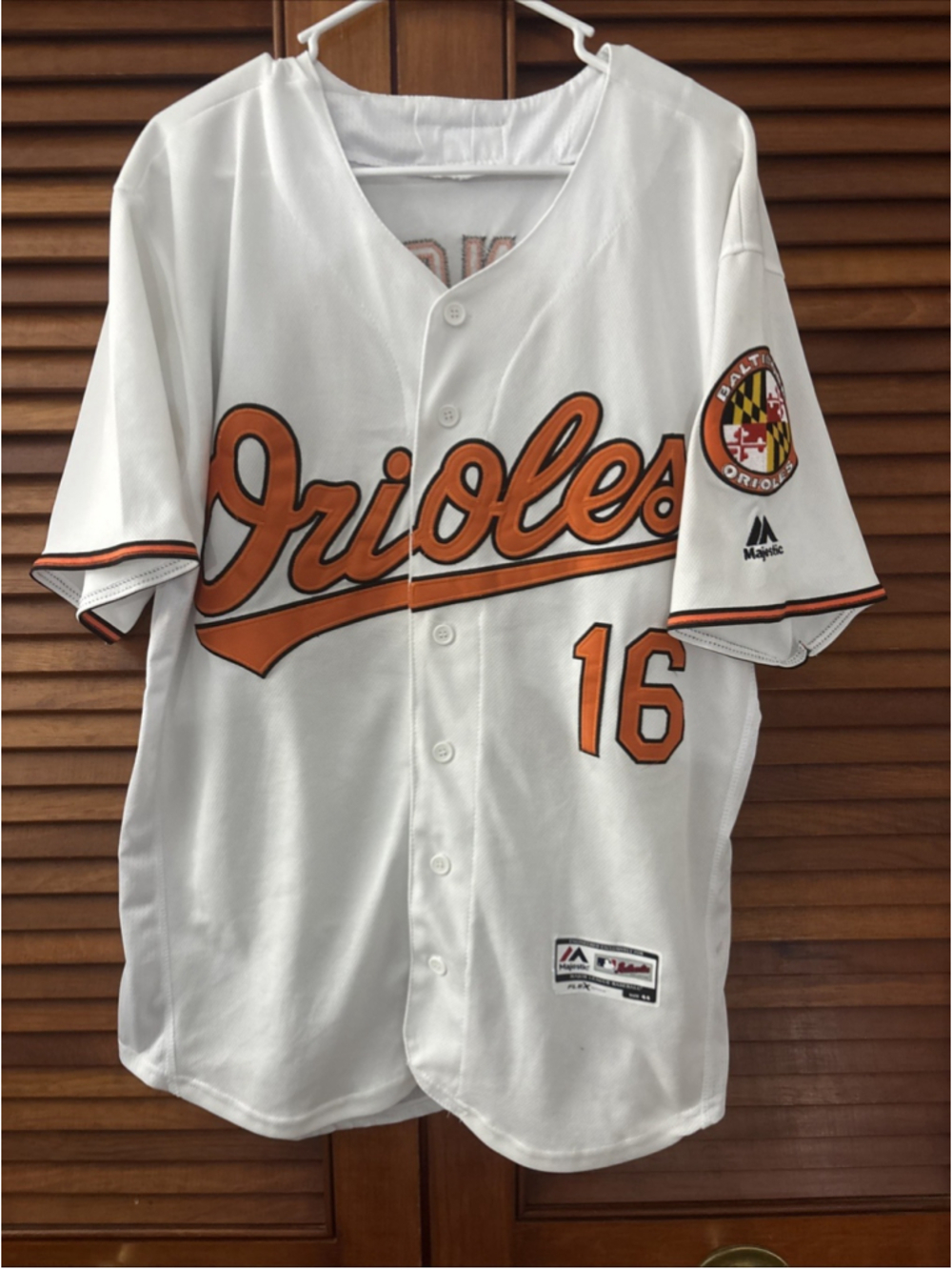 Baltimore Orioles Trey Mancini #16 Majestic Flex Base Home Jersey Adult Size 44